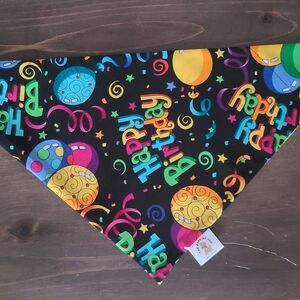 Happy birthday dog bandana